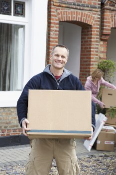 Removal team planning a move in a Brompton street