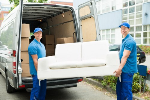 Man with van helping with a local move in Brompton