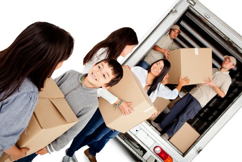 Man With Van Brompton pricing overview with moving vehicle and packed household items