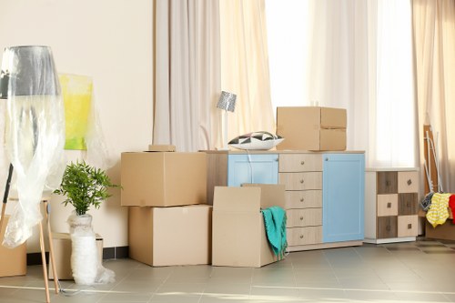 House movers preparing a Brompton home move with packing and loading support