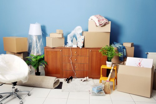 Removal team planning a house move in Brompton