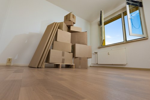 Removals van ready for a Brompton home move