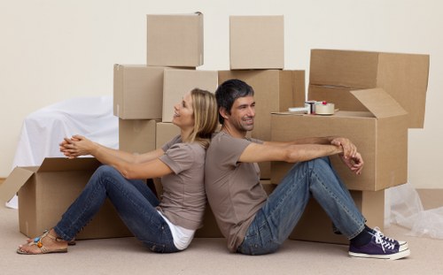 Charity-donatable household items and recyclables ready for collection