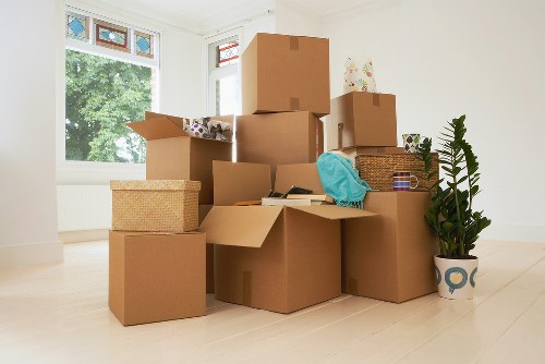 House moving service planning a Brompton relocation with boxes and furniture