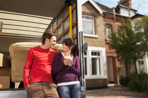 Local removal truck used for flat and apartment moves in Brompton
