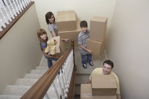 Removals crew loading furniture carefully for a Brompton relocation